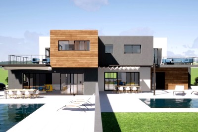 Nova moderna dvojna kuća s bazenom u okolici Poreča 1