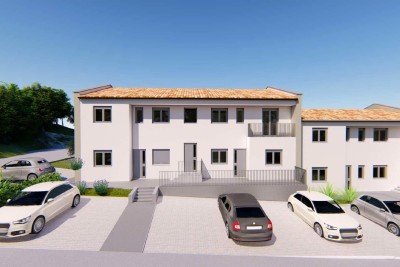 Poreč - surroundings, apartment under construction of 78 m2 with a garden of 78 m2, 2 parking spaces 3