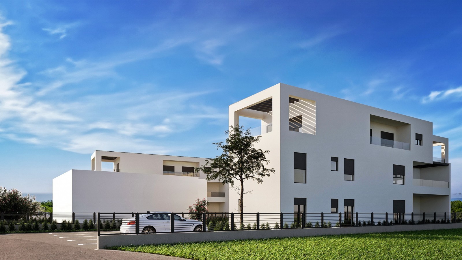 Poreč, apartment under construction of 91 m2, 1st floor, approx. 800 m from the sea (airline)