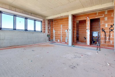 Poreč-okolica, stan od 80 m2 s pogledom na more - u izgradnji 2