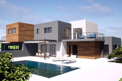 Neue moderne Doppelhaushälfte mit Swimmingpool in der Nähe von Poreč 1