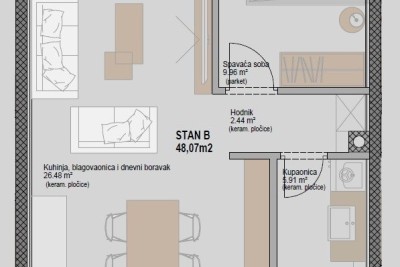 Istria, Poreč-Parenzo, appartamento di 48 m2 in un moderno edificio di nuova costruzione 5