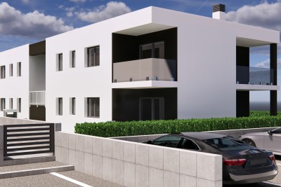 Poreč-Parenzo, nuovo appartamento di 72 m2 con giardino di ca. 150 m2 - in costruzione 2