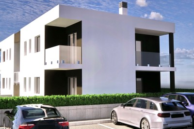 Poreč-Parenzo, nuovo appartamento di 72 m2 con giardino di ca. 150 m2 - in costruzione 1